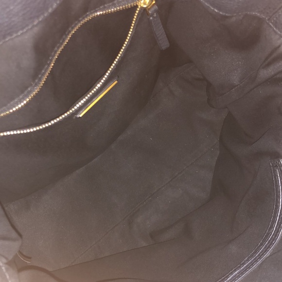 Tory Burch black pebbled leather large Chelsea Slouchy Tote - Picture 7 of 11